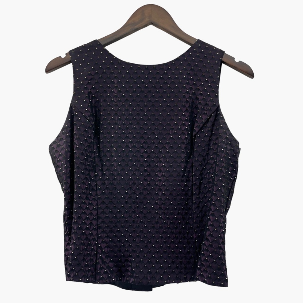 Scott McClintock Purple Gothic Sleeveless Top